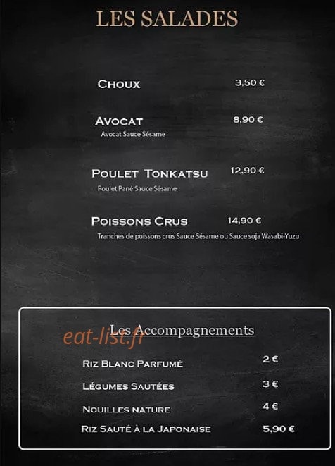 Le Katana — carte page 2