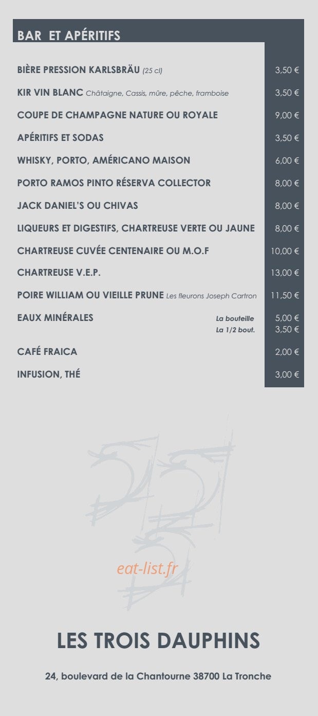 Les Trois Dauphins — carte page 5