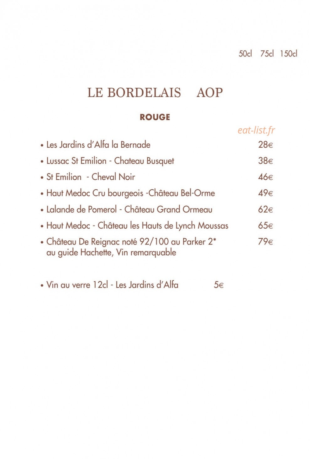 Café de la place — carte page 4