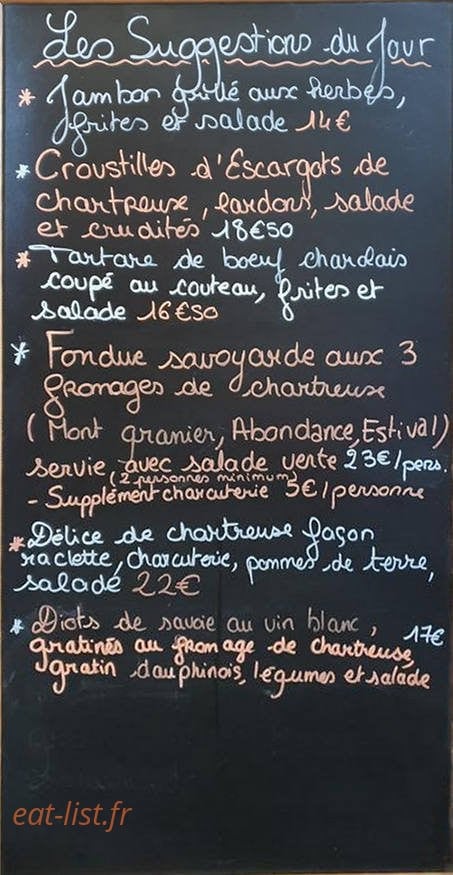 Café de la place — carte page 1