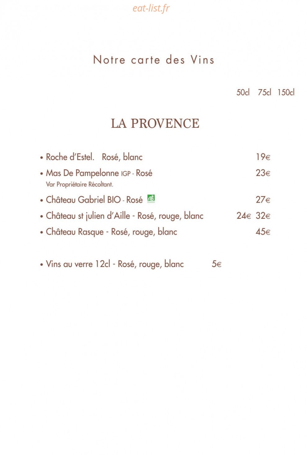 Café de la place — carte page 2
