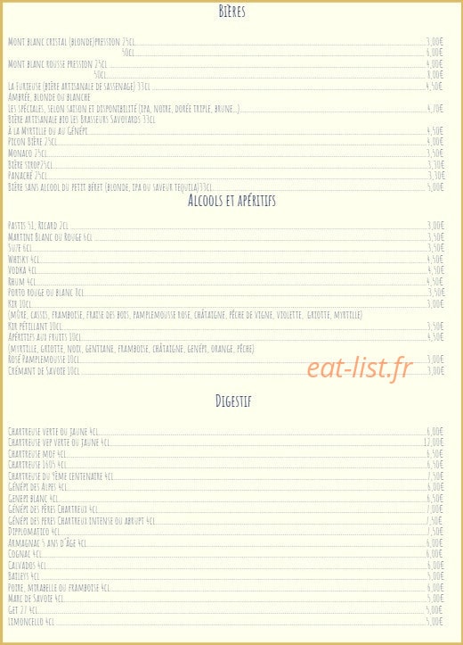 Le Café de la Place — carte page 6