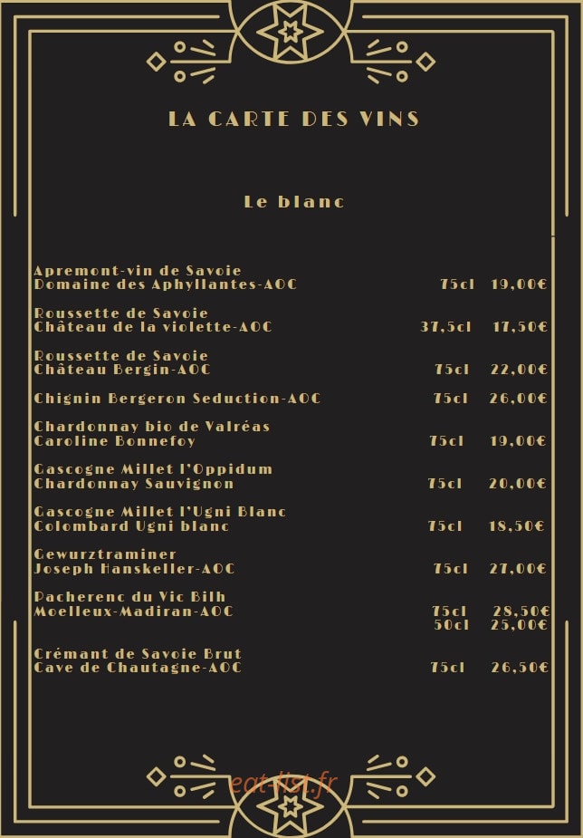 Le Café de la Place — carte page 9