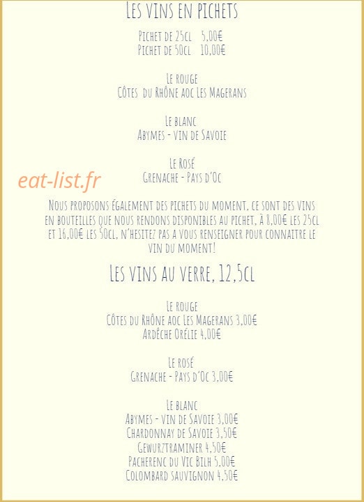Le Café de la Place — carte page 7