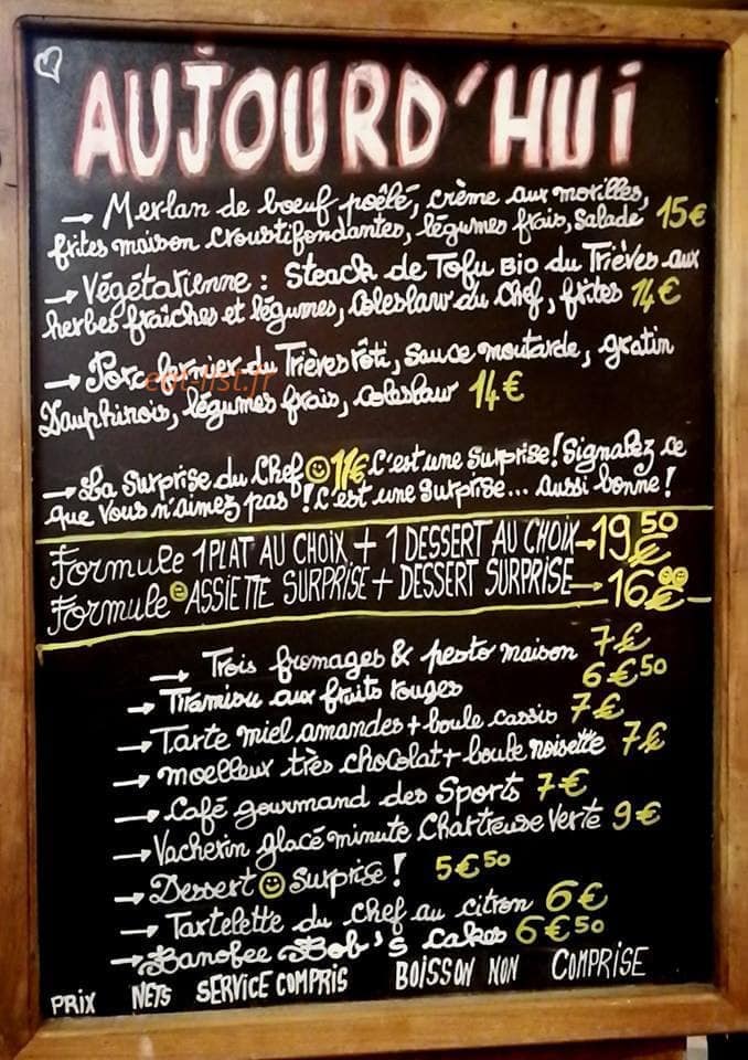 Café des Sports — carte page 1
