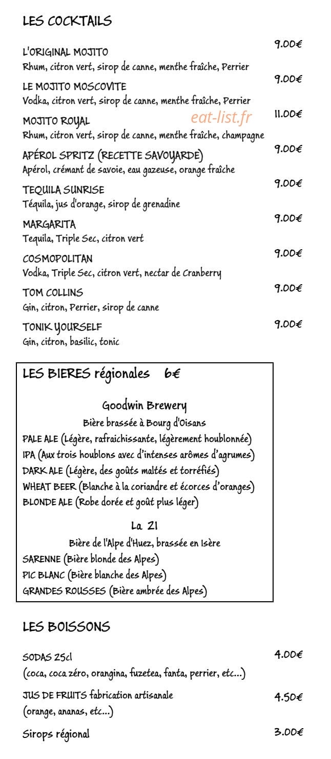 Le Chalet du Pèr'Sillé — carte page 8