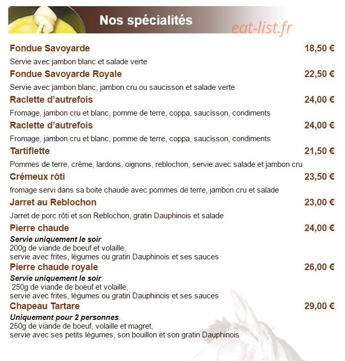 Taverne Lowenbrau — carte page 6