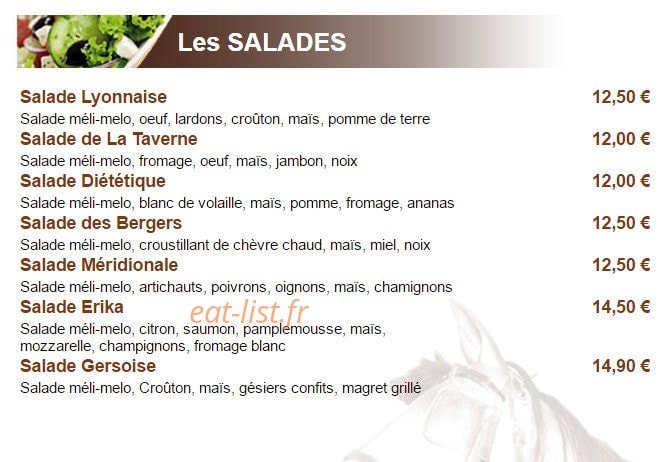 Taverne Lowenbrau — carte page 3