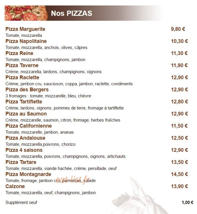 Taverne Lowenbrau — carte page 5