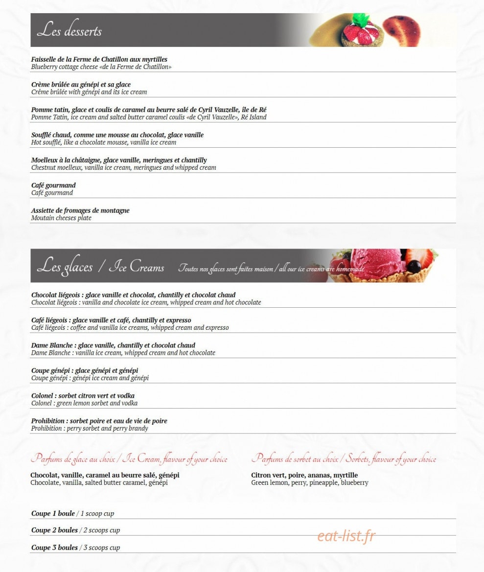 Au Puits Des Saveurs — carte page 3