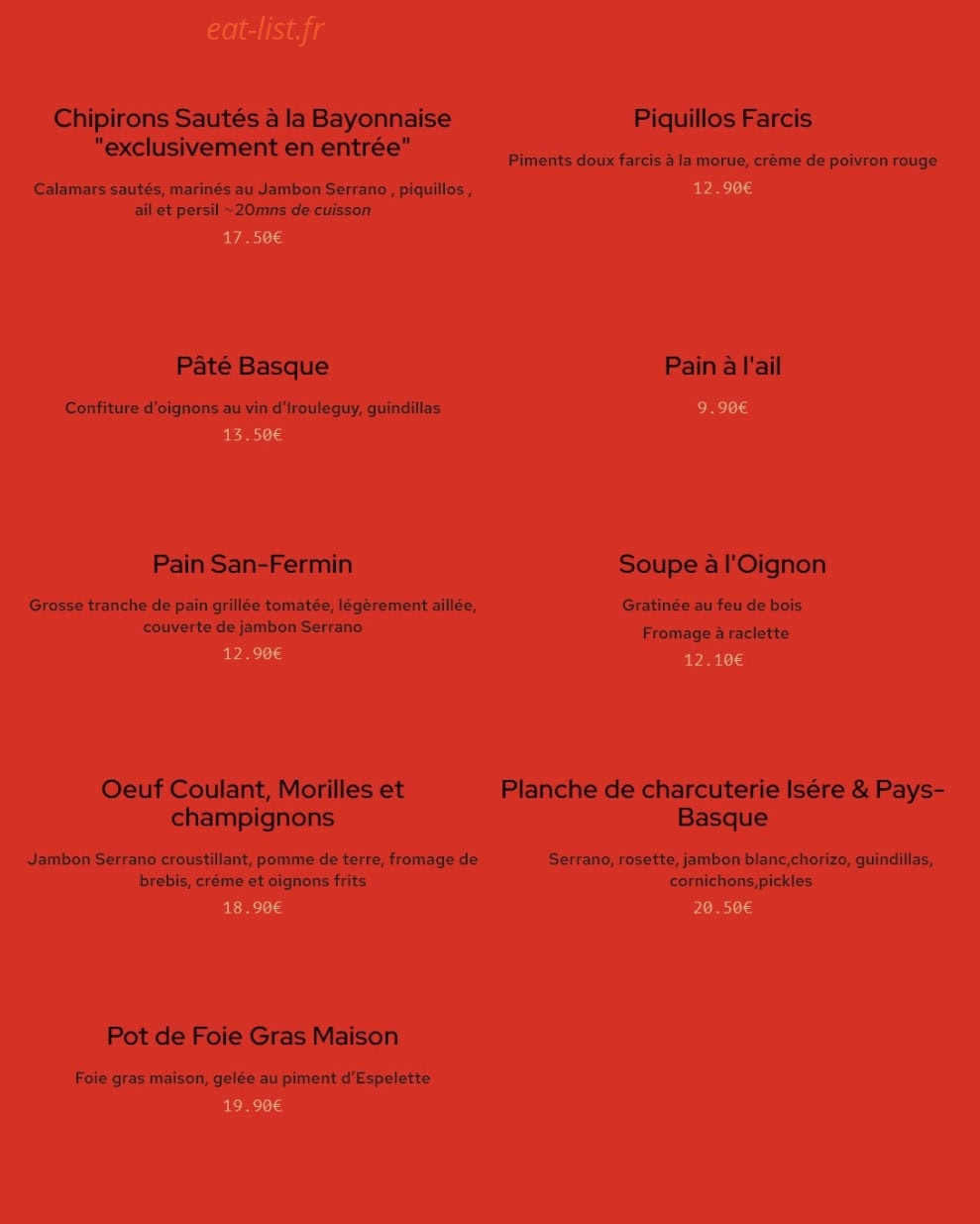La cremaillere — carte page 2
