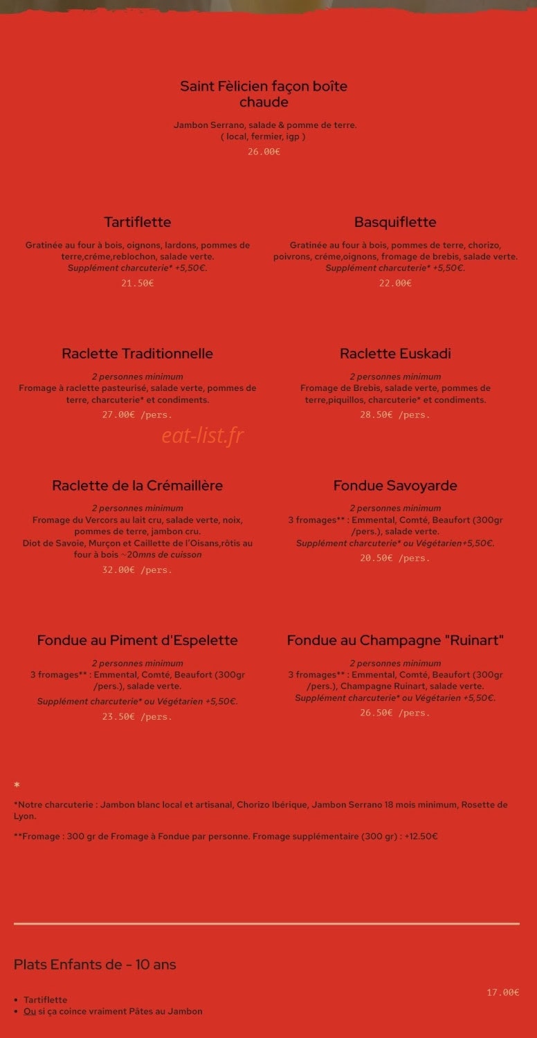 La cremaillere — carte page 4