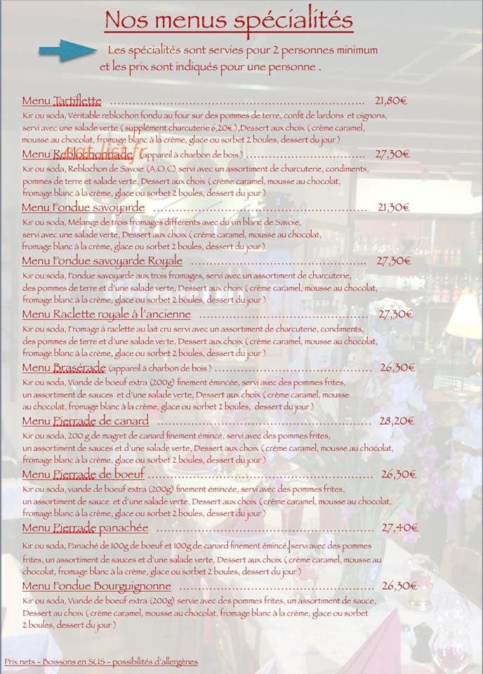 La petite taverne — carte page 5
