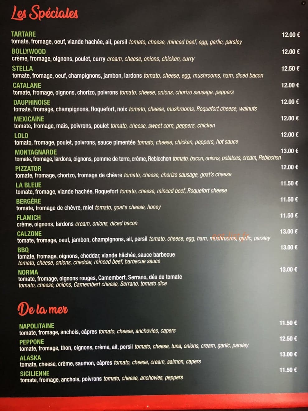 Pizza Peppone — carte page 3