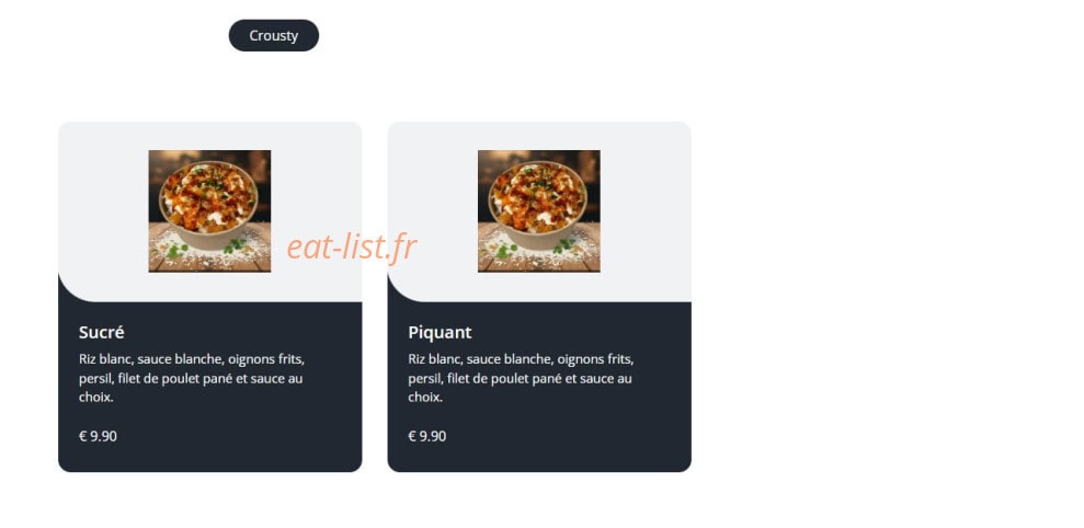 Chick and Food — carte page 2