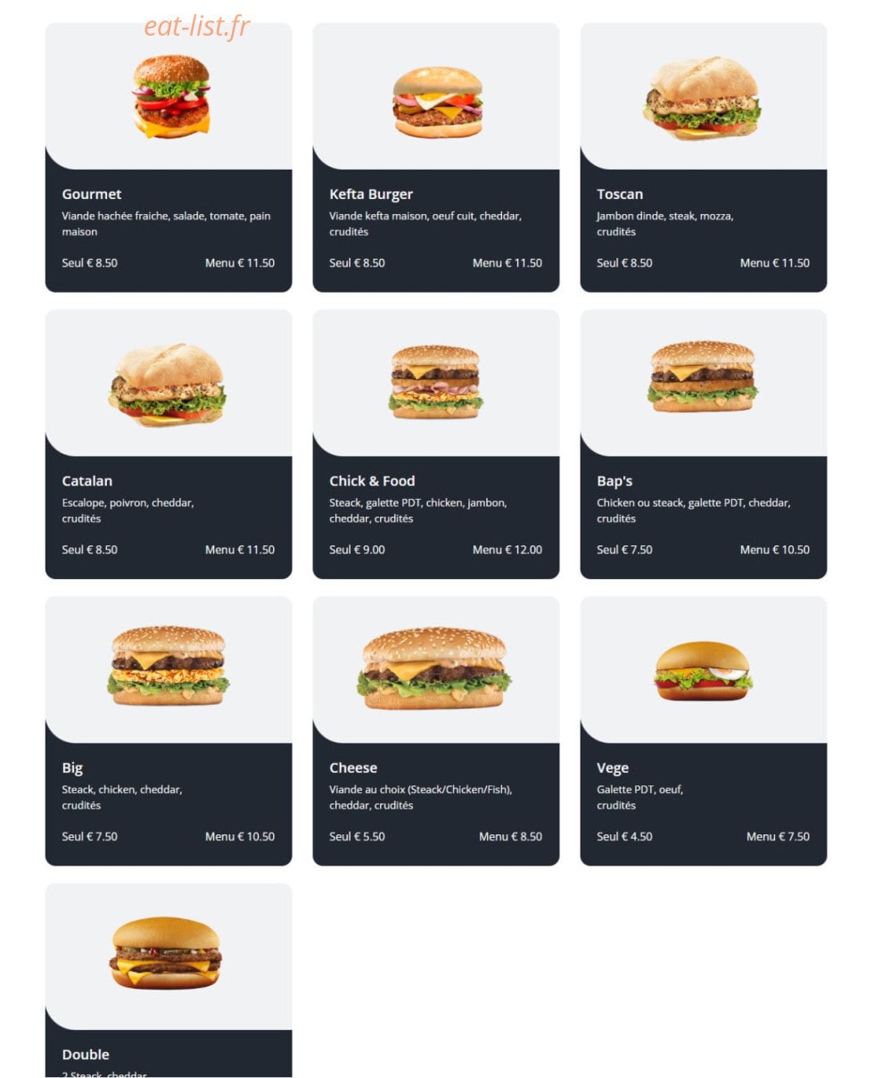 Chick and Food — carte page 3