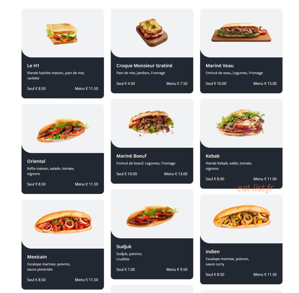 Chick and Food — carte page 4