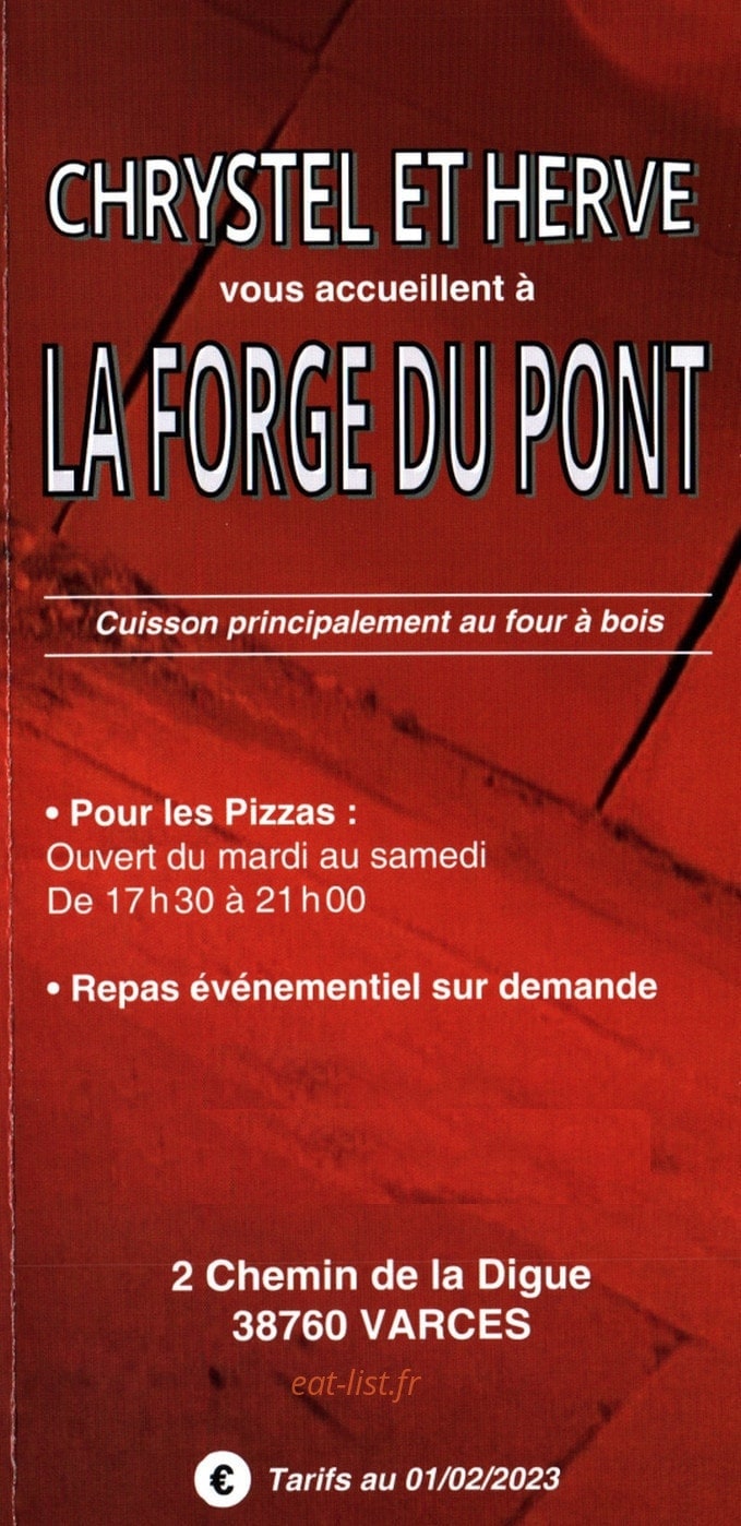 La Forge Du Pont — carte page 1