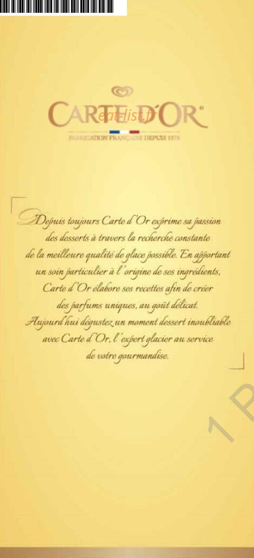 Carte et menu de La Riviera à Varces Allieres et Risset — Les informations sur les desserts