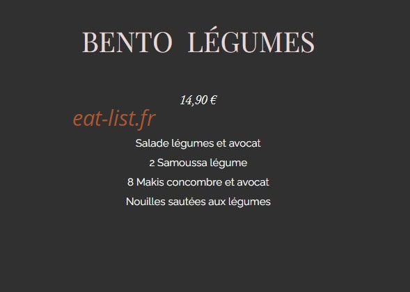 Le Saké — carte page 8