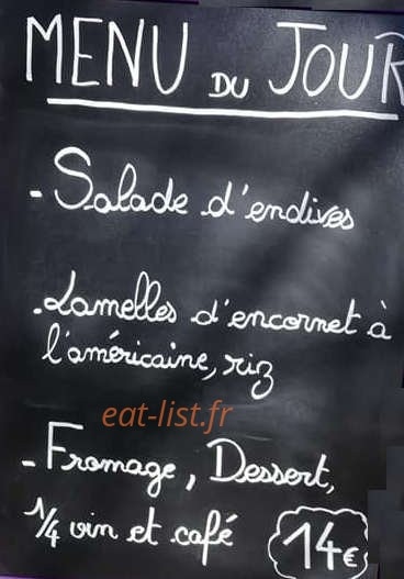 La Cocotte d'Eyzin — carte page 1
