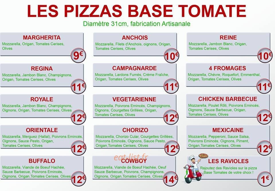 Pizza Vroom — carte page 3