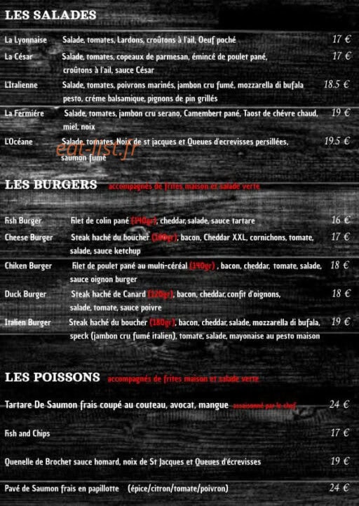 Chez Maxime — carte page 2