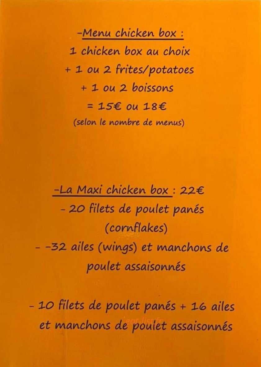 La P'tite Bouffe — carte page 2