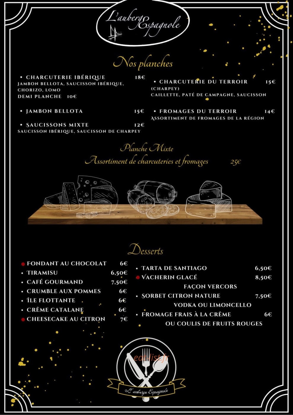 L'auberge Espagnole — carte page 6