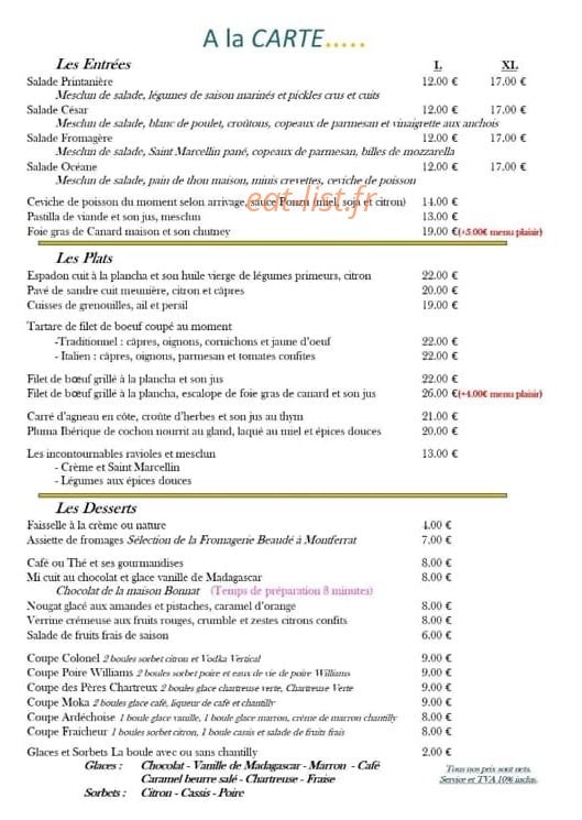 Beau Rivage — carte page 1