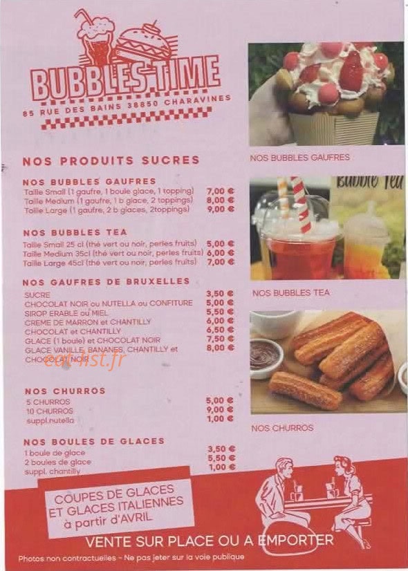 Bubbles Time — carte page 1