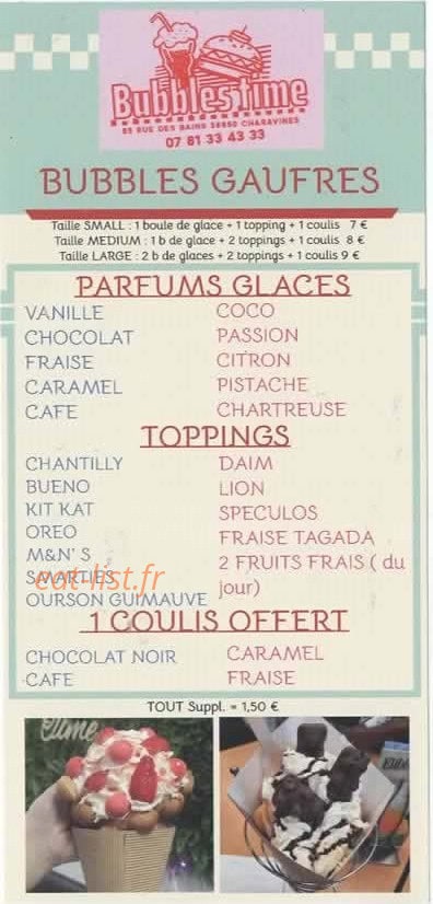Bubbles Time — carte page 2
