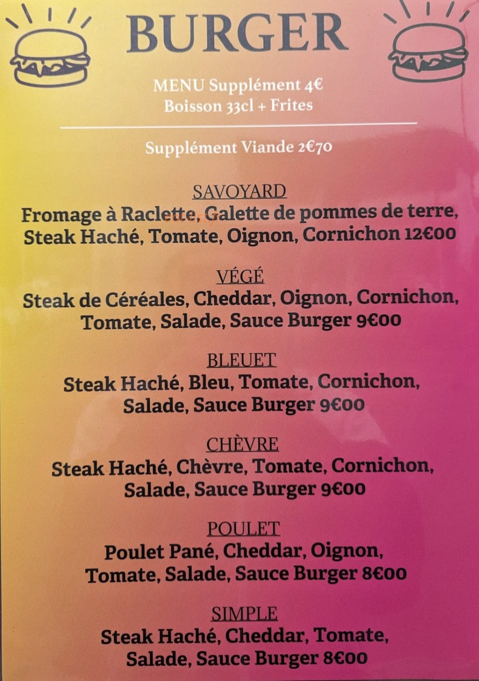 La tentation des gourmets — carte page 3