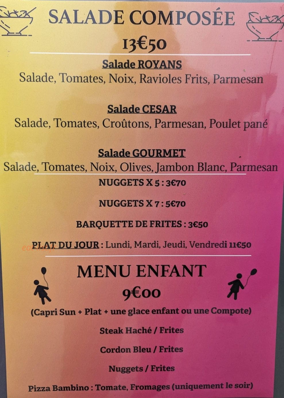 La tentation des gourmets — carte page 4