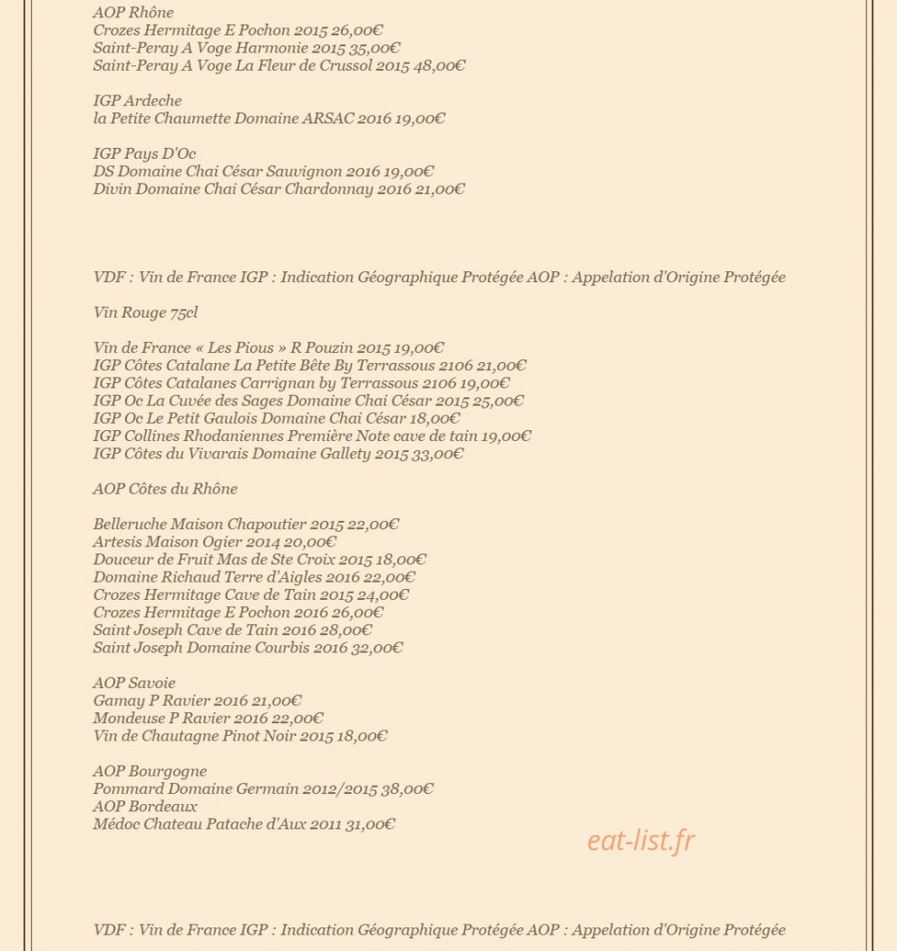 Le Rossli — carte page 7