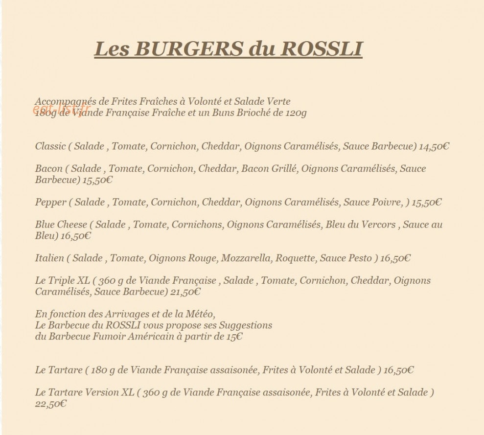 Le Rossli — carte page 9