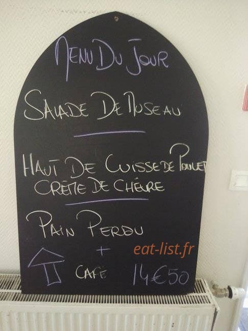 Bistrot du pin — carte page 1