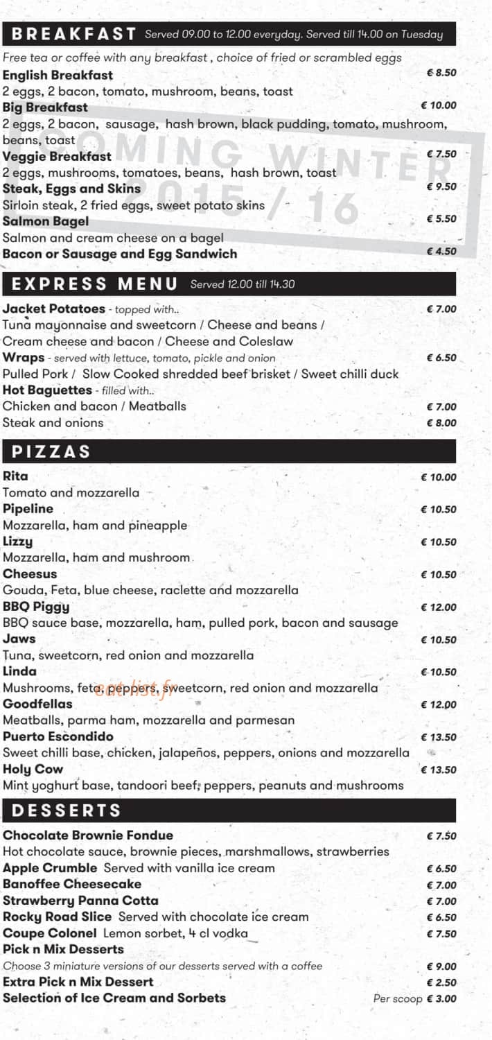 The Spot — carte page 3