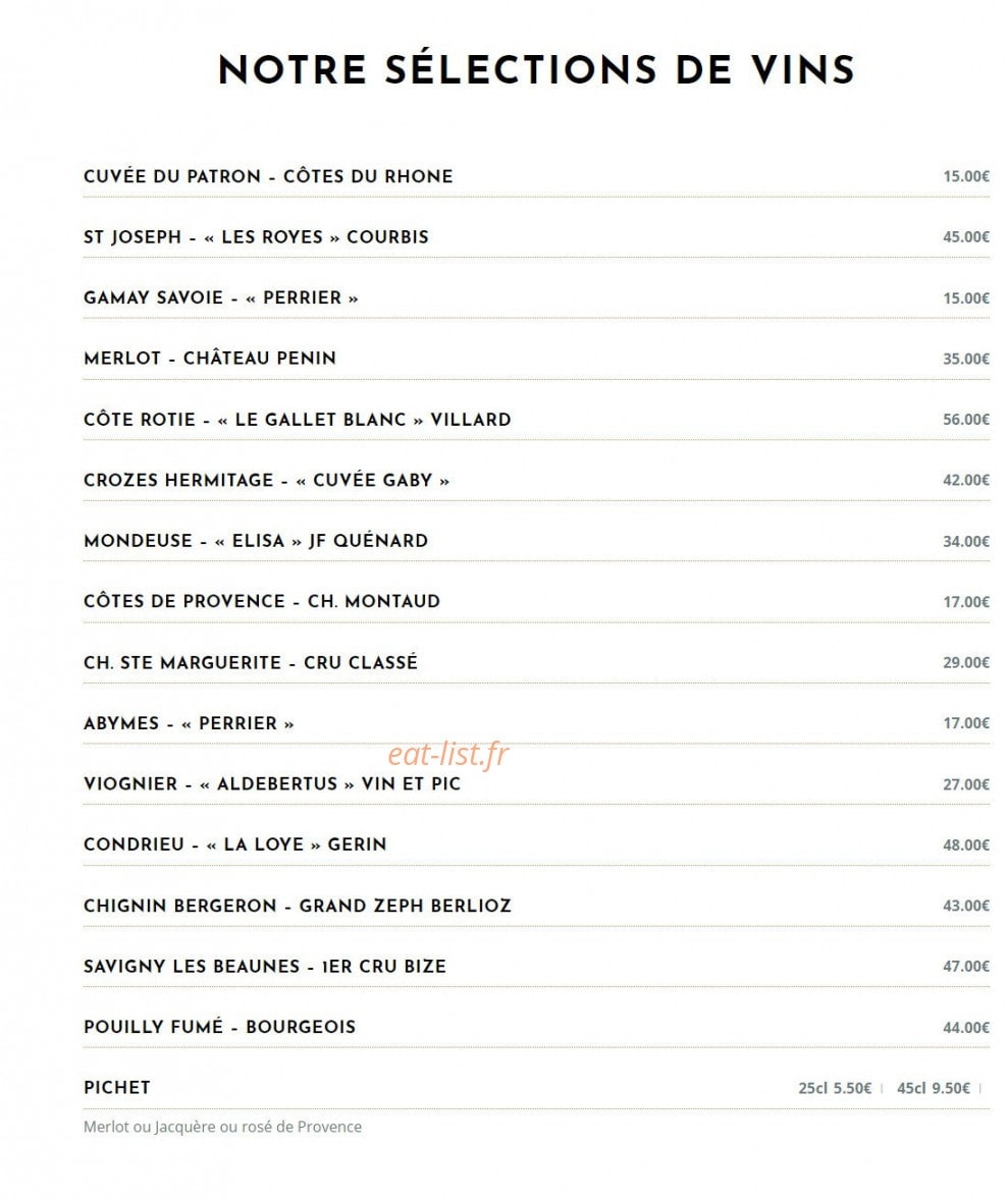 Chalet de la Toura — carte page 7