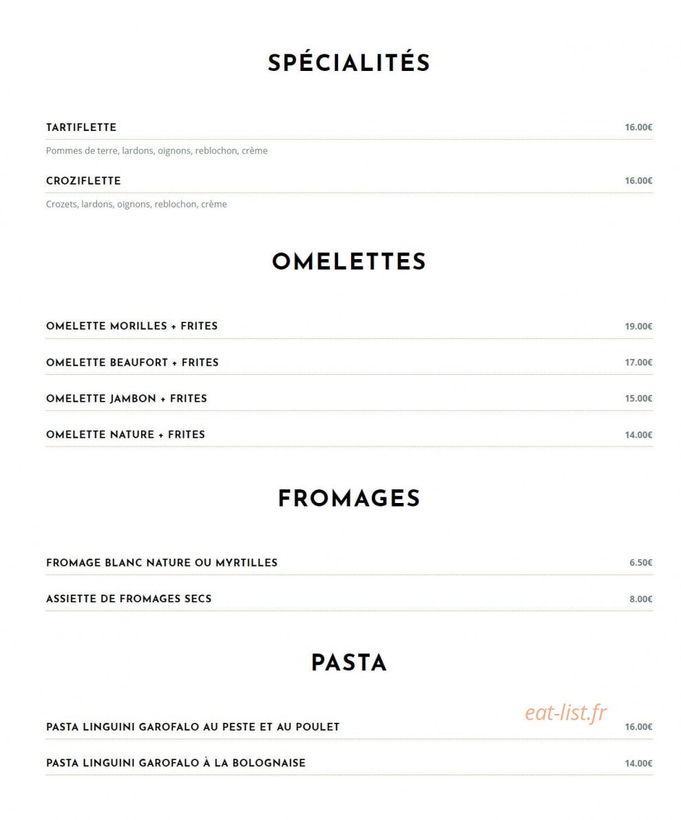 Chalet de la Toura — carte page 3