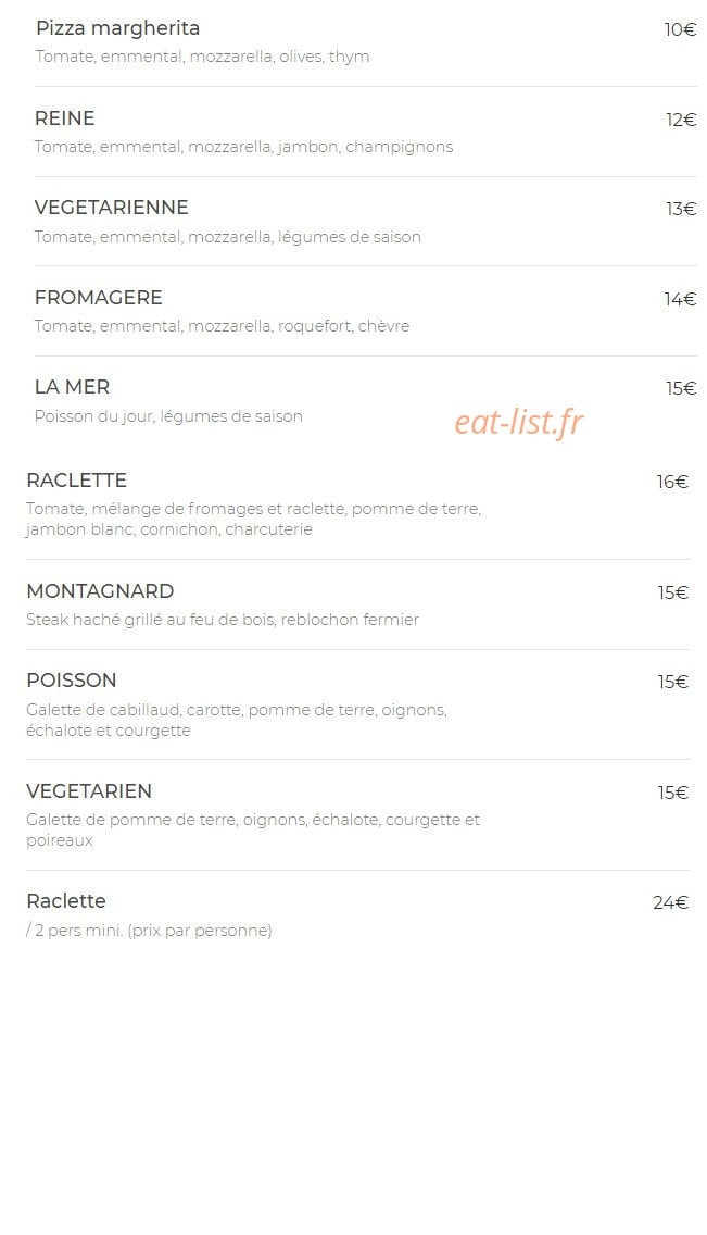 L'Eli's — carte page 1