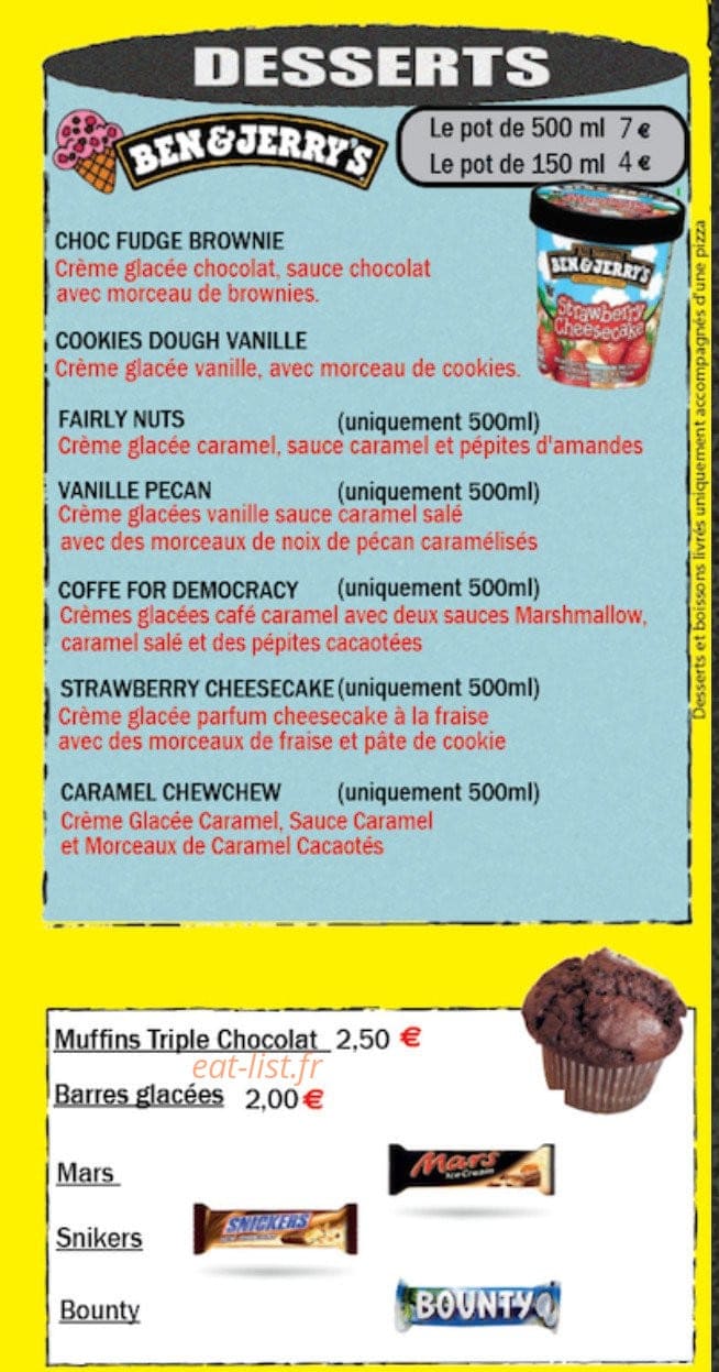 Master Pizza — carte page 5