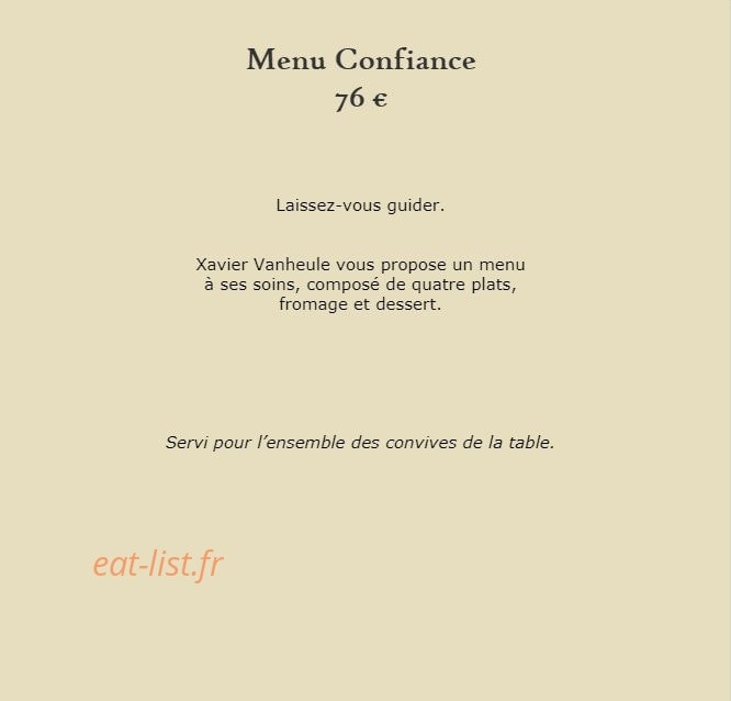 Auberge du Château — carte page 4