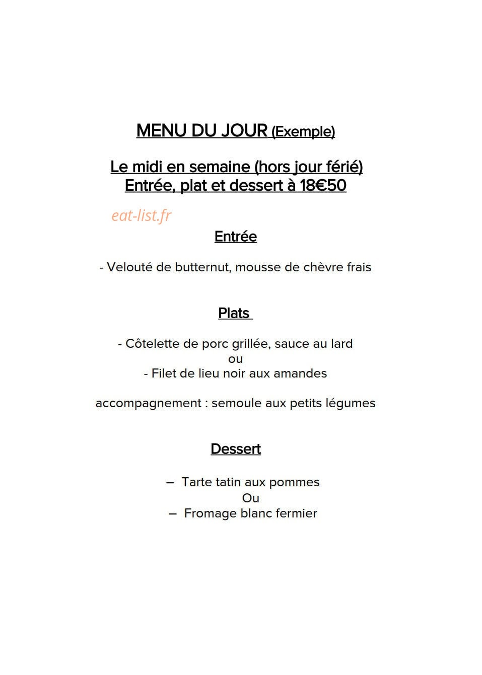 La Table Délos — carte page 3