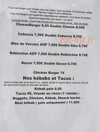 Snack l'Igloo — carte page 2