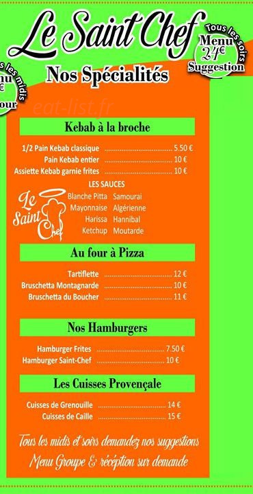 Le Saint-Chef — carte page 2