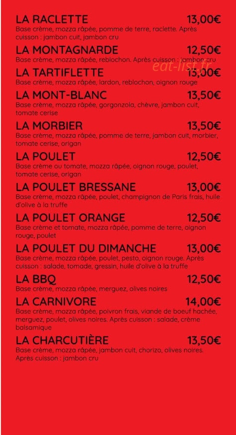 Pizza & Cie — carte page 3