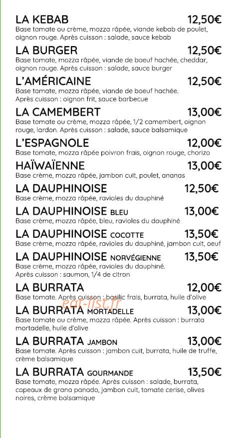 Pizza & Cie — carte page 4