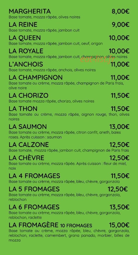 Pizza & Cie — carte page 2