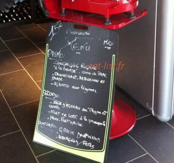 Brasserie du Village — carte page 1